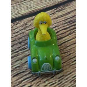 Vintage 1981 Hasbro Big Bird Die Cast Car Green Sesame Street Toy Muppets Rare